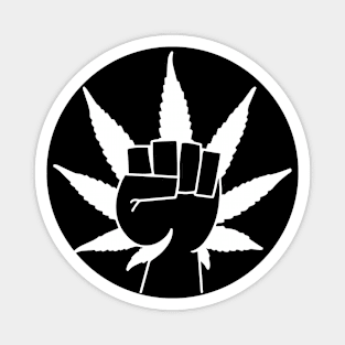 Weed Activist Fist Magnet